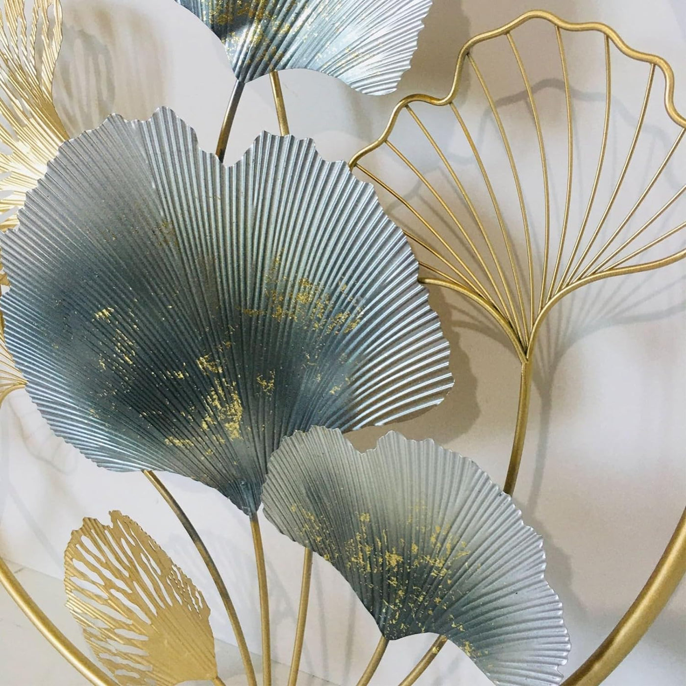 Wall Art Sculpture, Modern Ginkgo Leaf Metal home artwork