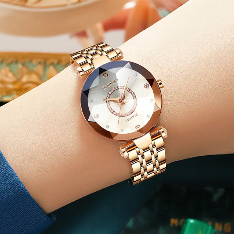 Diamond Style Elegant Women’s Quartz Watch