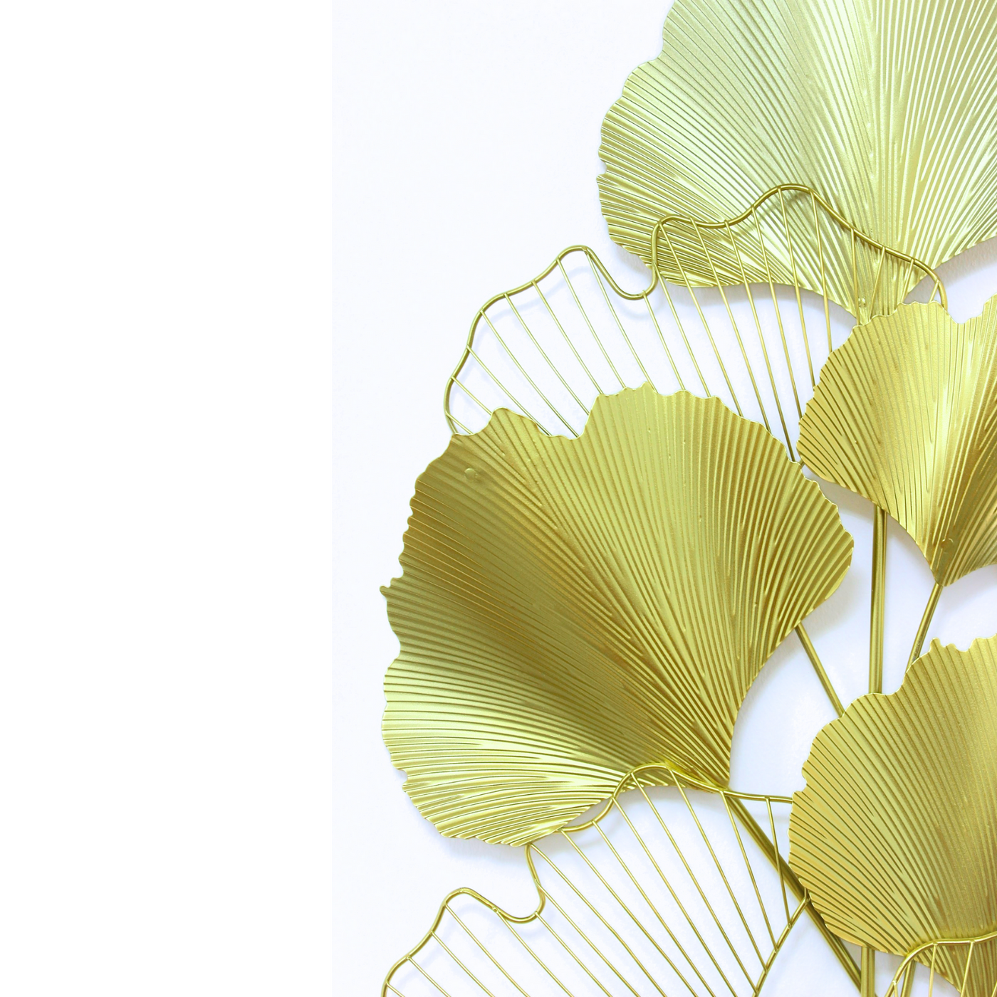 Metal Gold Ginkgo Leaf Wall hanging