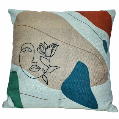 Linen Abstract Lines Pattern Throw Pillows Covers