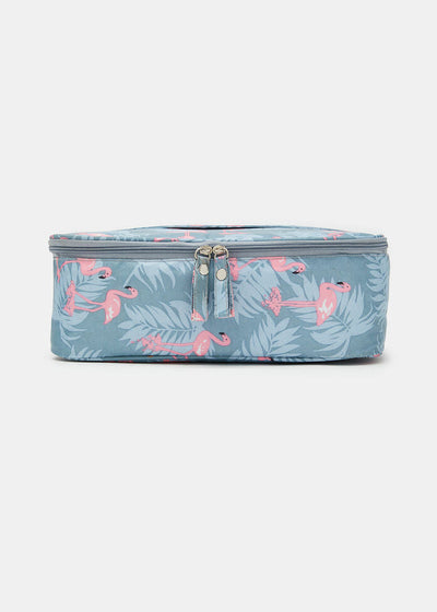 Travel Makeup Organizer - Flamingo Bag