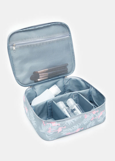 Travel Makeup Organizer - Flamingo Bag