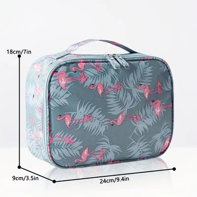 Travel Makeup Organizer - Flamingo Bag