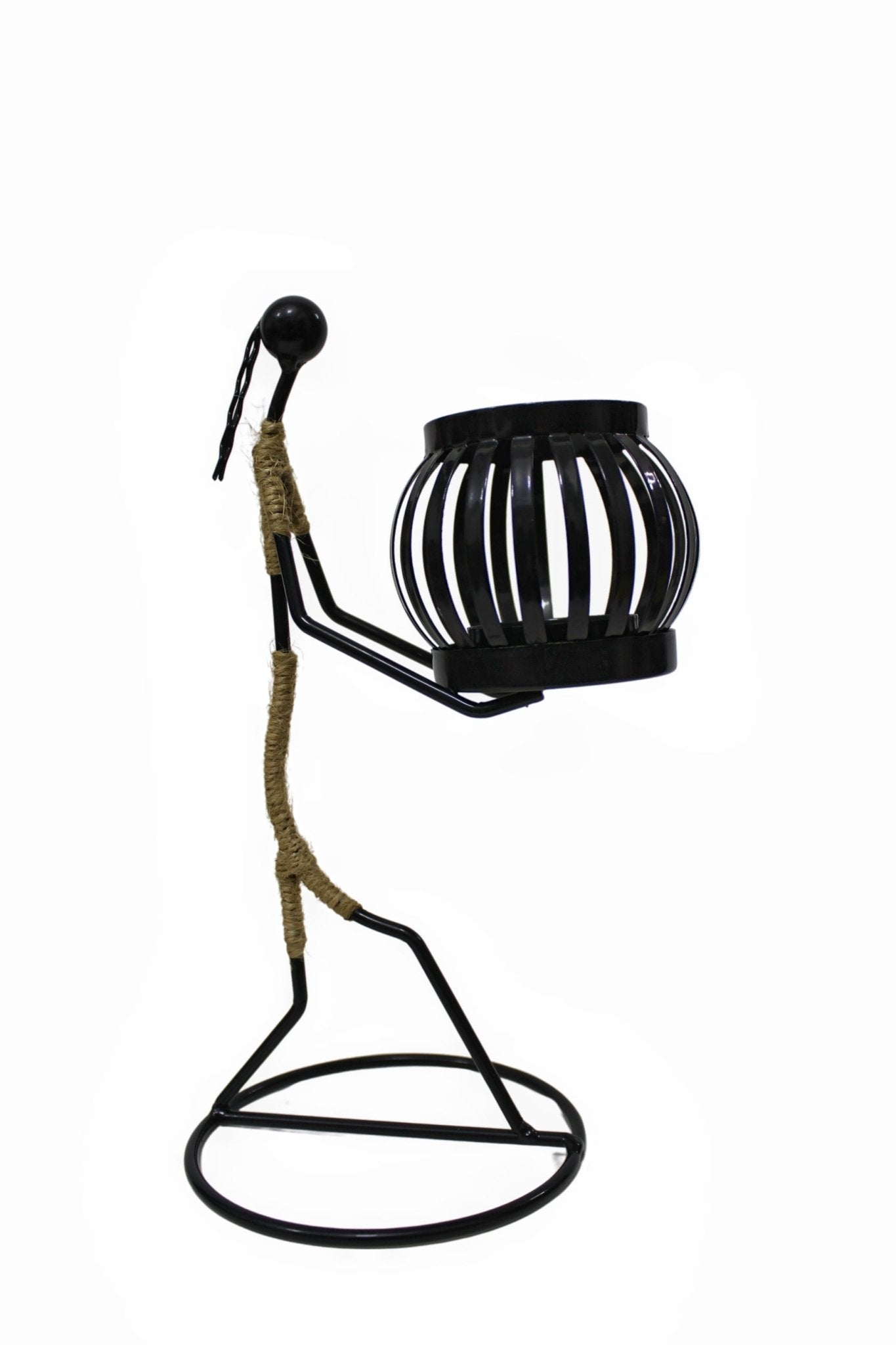 African Art Style - Iron - Candle Holder