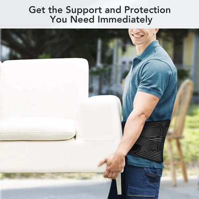 Adjustable Lumbar Support Brace for Pain Relief