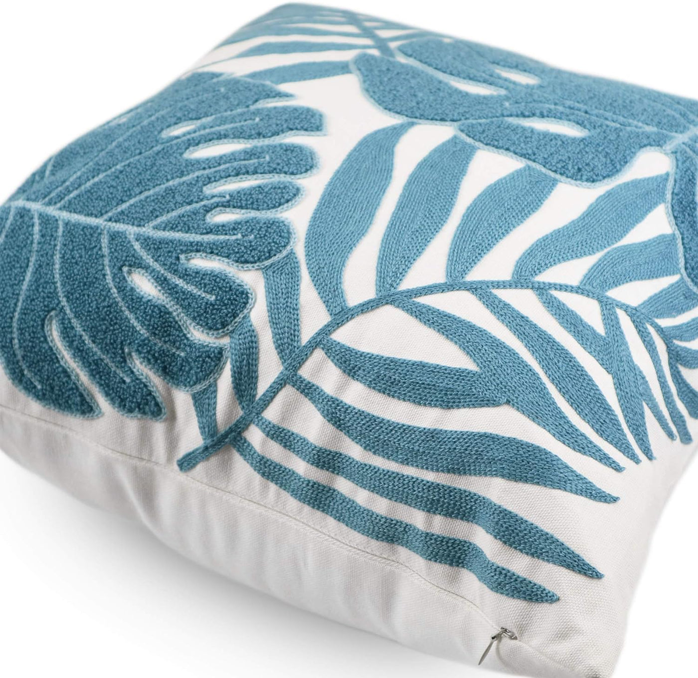 Cushion Pillow Covers Plants - Blue Decorative