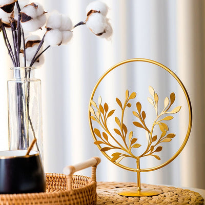 Gold Metal Leaf Decoration, European Style Luxury