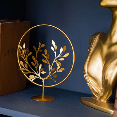 Gold Metal Leaf Decoration, European Style Luxury