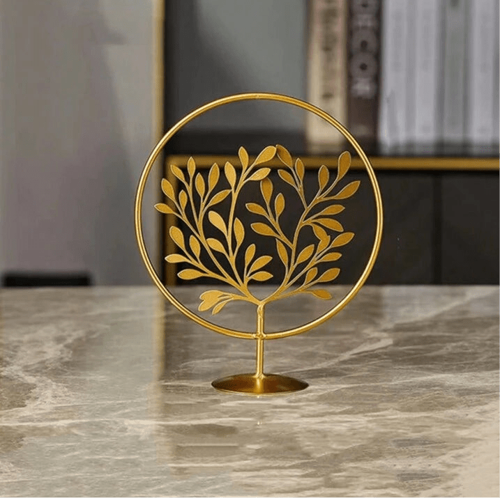 Gold Metal Leaf Decoration, European Style Luxury