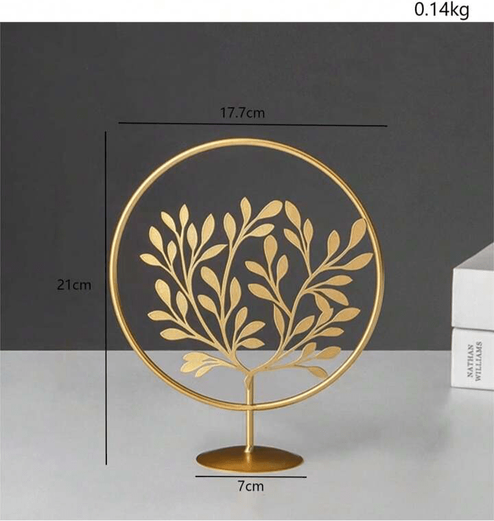 Gold Metal Leaf Decoration, European Style Luxury