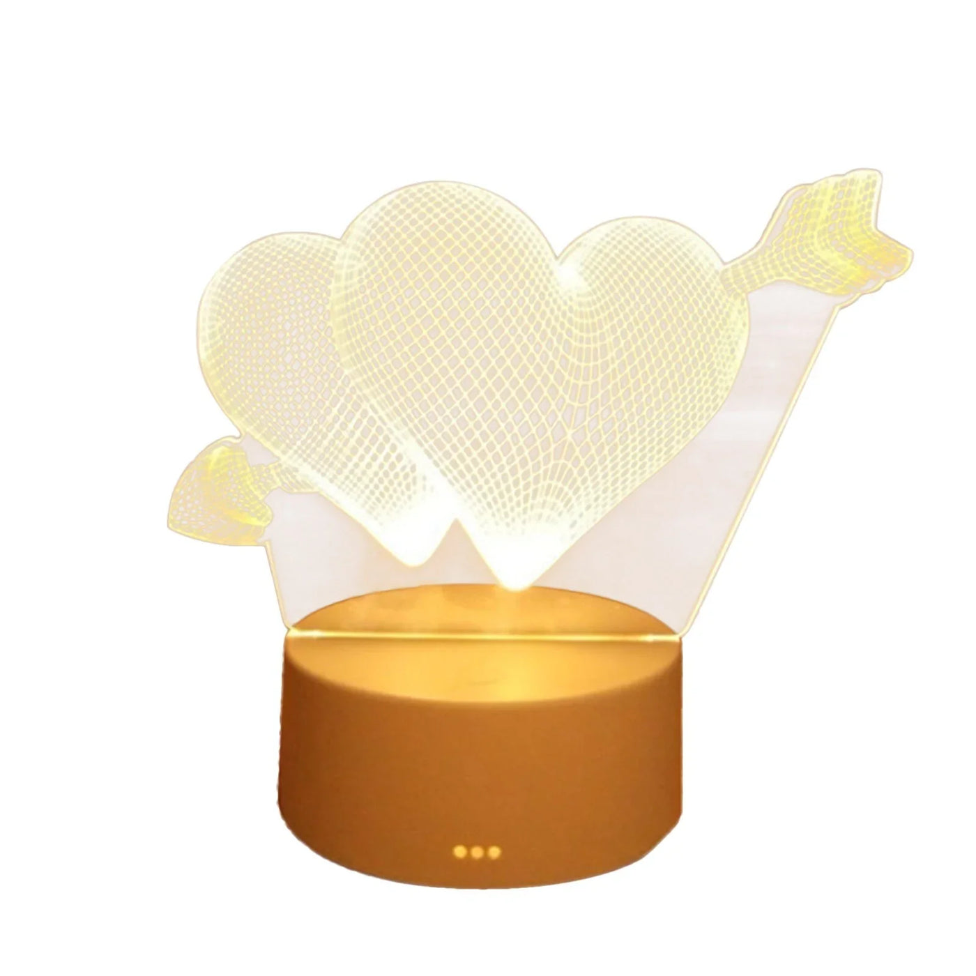 USB Acrylic I Love You 3D Night Light Lamp