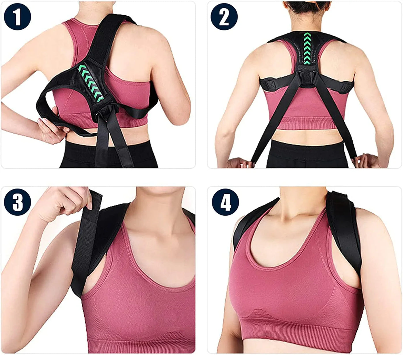 Adjustable Shoulder Support & Posture Corrector Brace