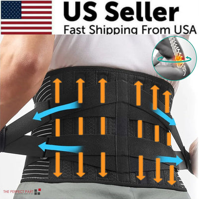 Adjustable Lumbar Support Brace for Pain Relief